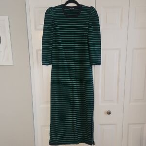 Trish Scully Striped Green and Black Dress
